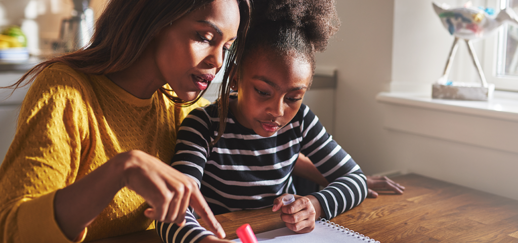 African American woman with daughter