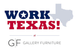 Work Texas! at Gallery Furniture logo