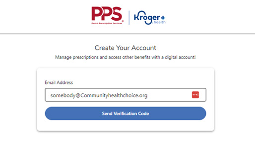 PPS website - Create your account