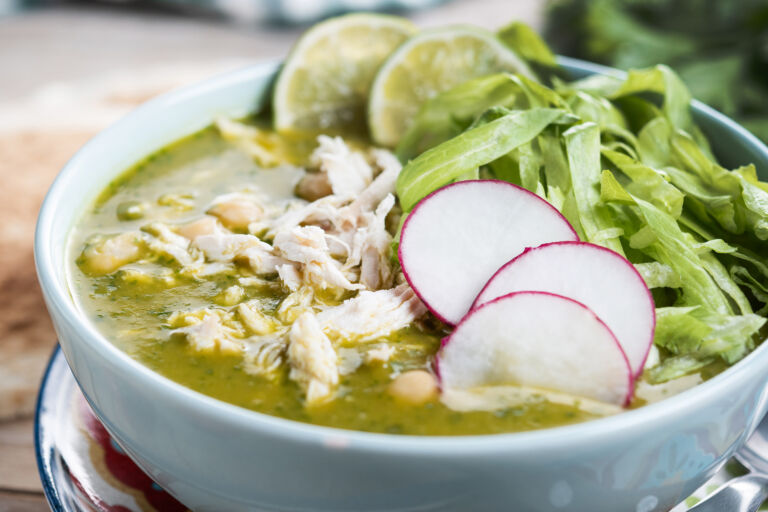 Slow Cooker Turkey & Veggie Pozole Verde